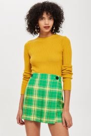 Check Kilt Mini Skirt at Topshop